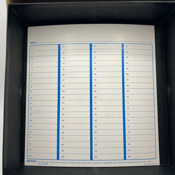 Kodak Rotary Carousel 80 Slide Tray Vintage In Original Box - Picture 2 of 6